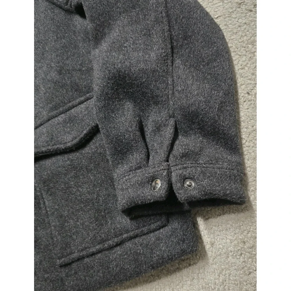 NEW Banana Republic Womens M Brushed Melton Jacket Big Pocket Black Full Zip NWT